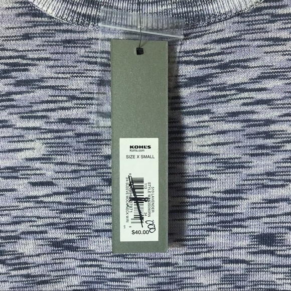 Apt. 9 Lavender Mock Neck Marbled Sweater Top - Picture 6 of 7